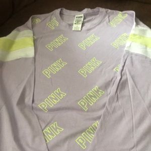 PINK Campus Long Sleeve T - large